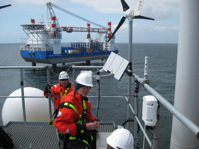 Germany Victoria Mathias Arrives at Nordsee Ost Wind Farm Site (2) Germany: Victoria Mathias Arrives at Nordsee Ost Wind Farm Site